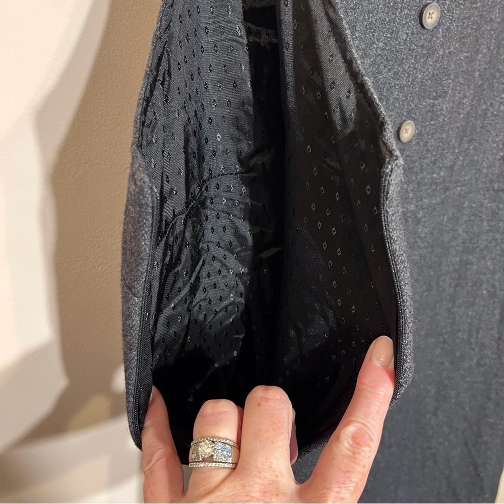 Vintage Woolrich medium charcoal gray shift dress - Picture 15 of 16